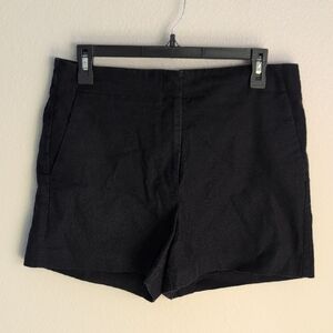 LOFT Black High-Rise Tailored Shorts